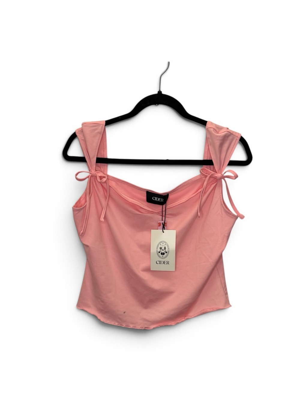 Cider Pink Tie-Strap Cropped Camisole